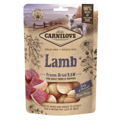 carnilove raw freeze dried lamb 60g