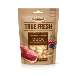 carnilove raw freeze dried duck red fruiits 40g