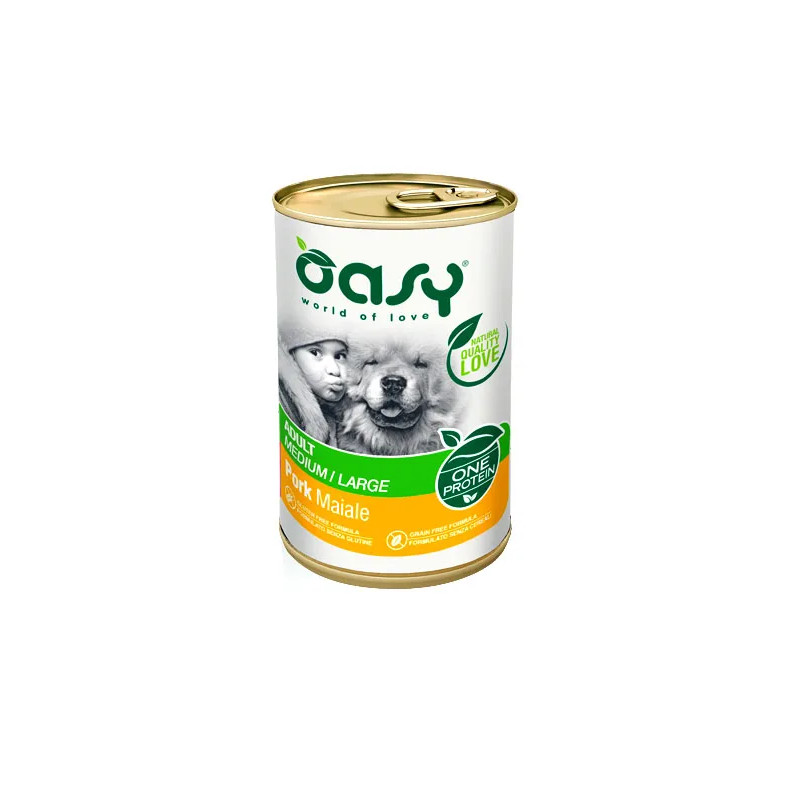 Oasy one protein adult Wieprzowina 400g