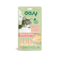 Oasy Creamy snack 4 x 15g łosoś