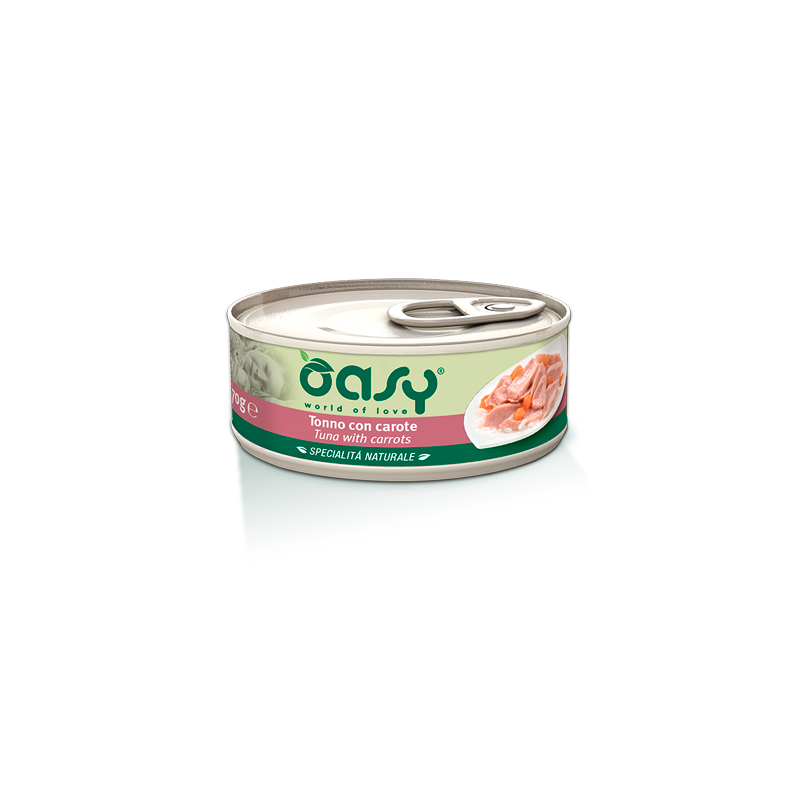 oasy kot natural puszka tuńczyk marchewka 150g