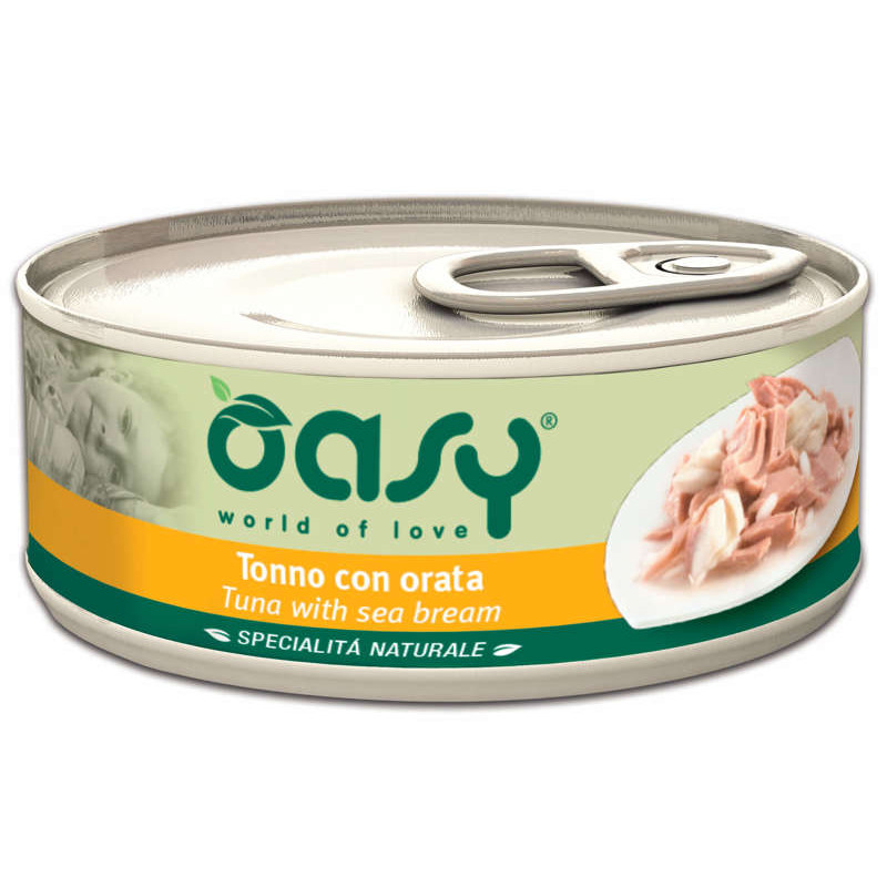 oasy kot natural puszka tuńczyk z doradą 150g