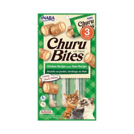 Inaba cat churu bites chicken wraps tuna
