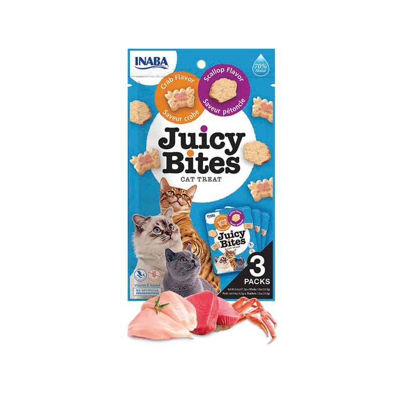 churu kot juicy bites scallop crab flavor 33`9g