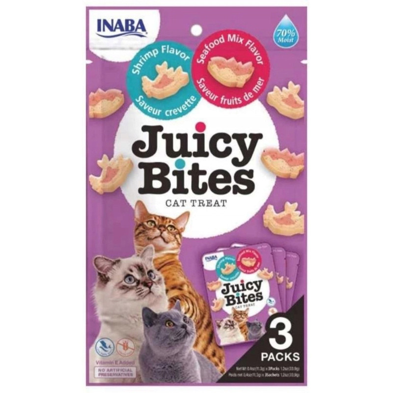 Inaba churu kot juicy bites shrimp seafood 33`9g