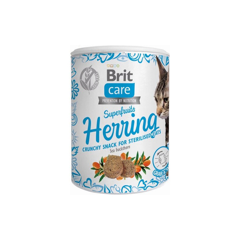 Brit Care Cat Snack Superfruits Herring 100g