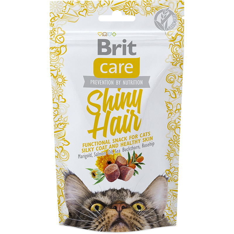 Brit Care kot snack shiny hair 50g