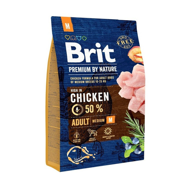 Brit Premium By Nature M Adult 3kg