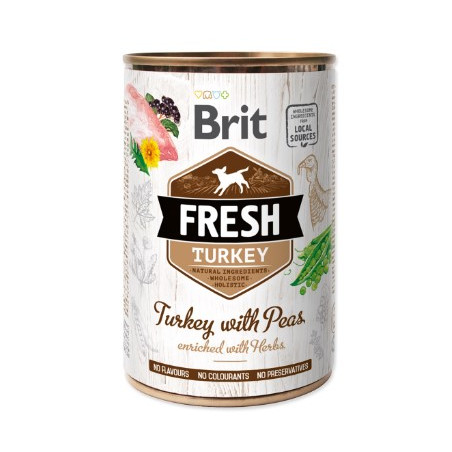 Brit Fresh Turkey with Peas enriched with herbs 400g