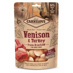 Carnilove raw freeze dried venison 60g