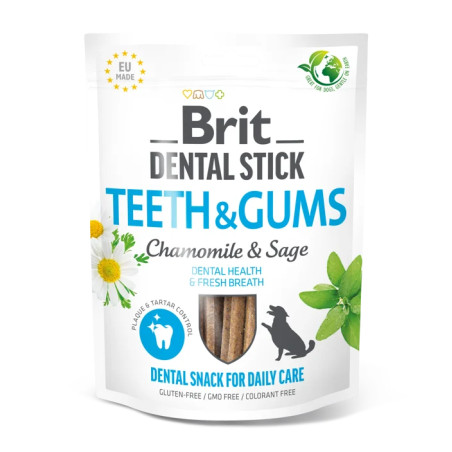 Brit dental stick teeth gums chamomile sage 251g