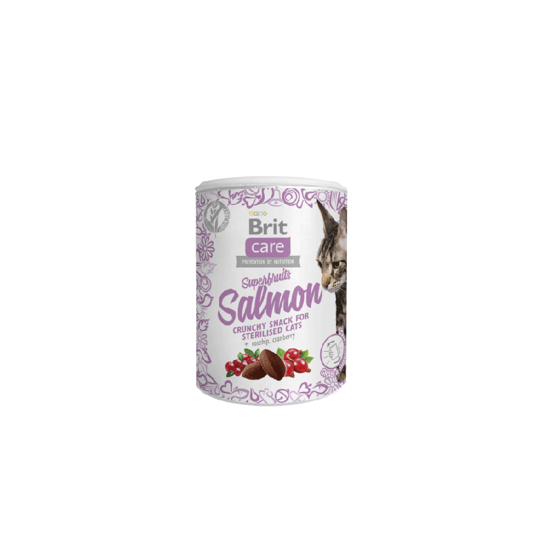 Brit Care Cat Snack Superfruits Salmon 100g