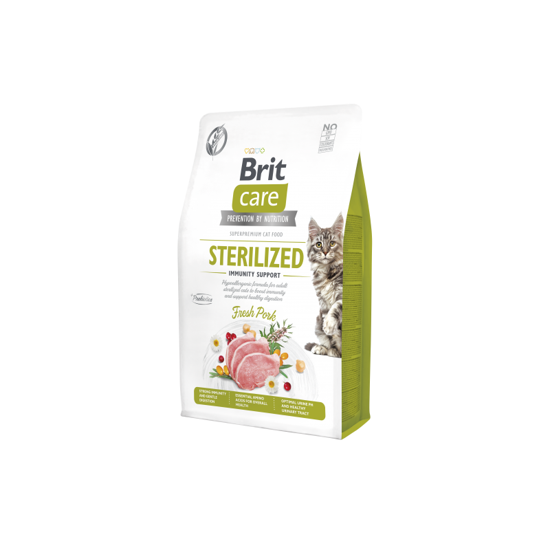 BRIT CARE CAT GRAIN-FREE STERILIZED IMMUNITY SUPPORT 0,4kg