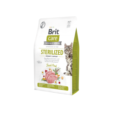 BRIT CARE CAT GRAIN-FREE STERILIZED IMMUNITY SUPPORT 0,4kg