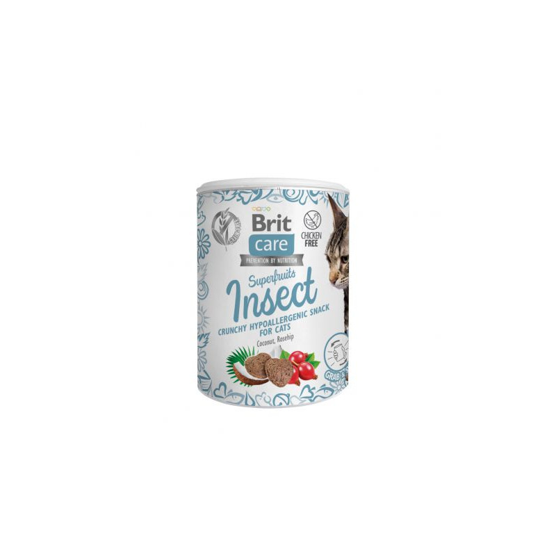 Brit Care Cat Snack Superfruits Insect Hypoallergenic 100g