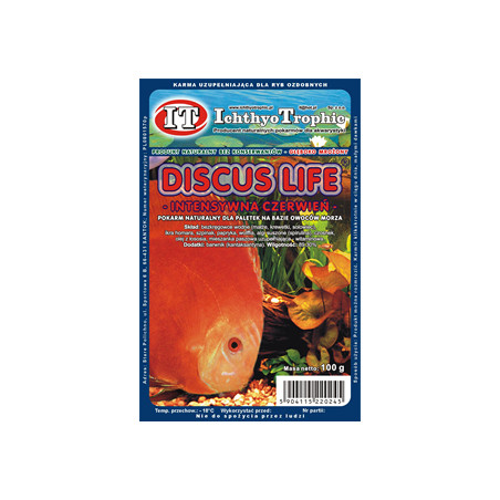 ICHTHYO TROPHIC discus life intensywna czerwień 100g