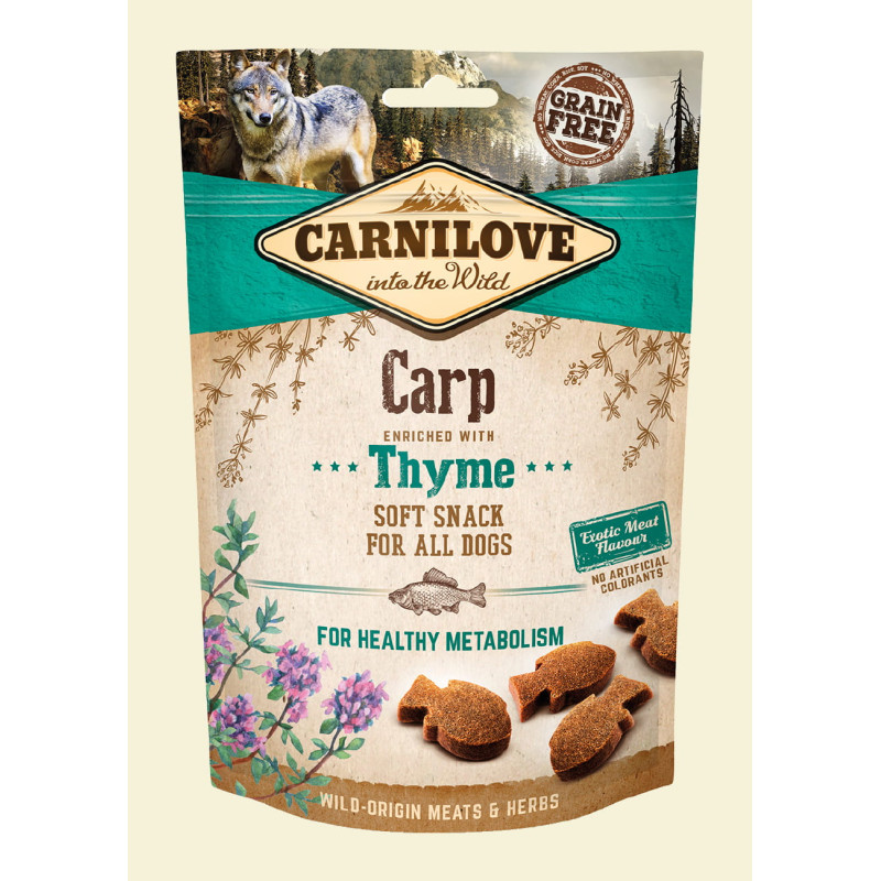 Carnilove Semi-Moist Snack Carp & Thyme 200g