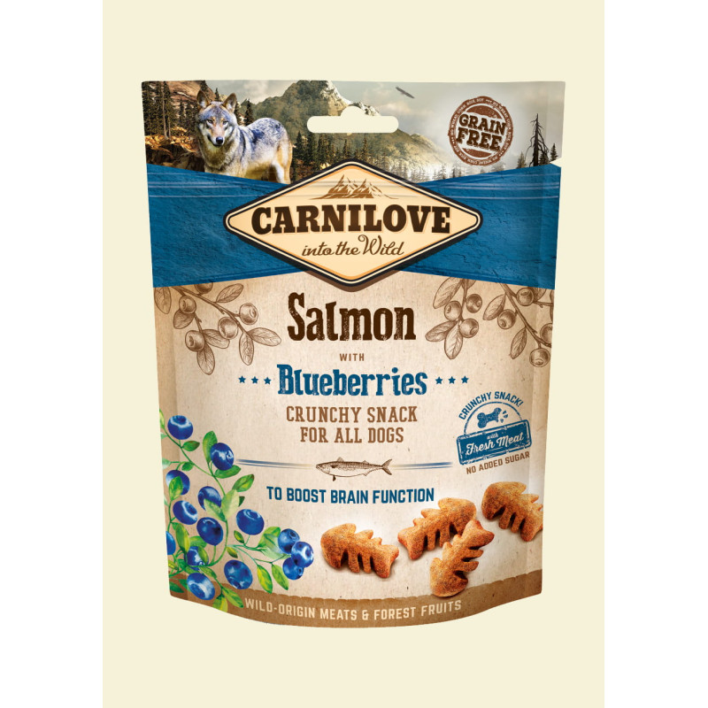 Carnilove Crunchy Snack Salmon With Blueberries With Fresh Meat 200g