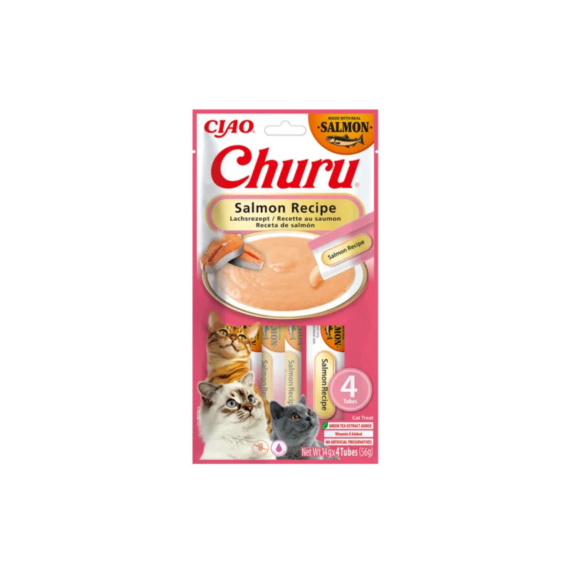 Inaba Cat Churu Salmon Recipe 4x14g