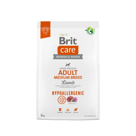 Brit Care Dog Hypoallergenic Adult Medium Breed jagnięcina i ryż 3 kg