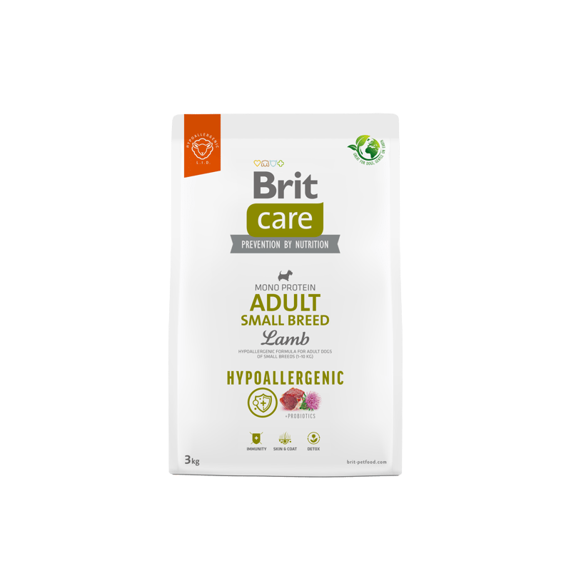 Brit Care Dog Hypoallergenic Adult Small Breed jagnięcina 3 kg