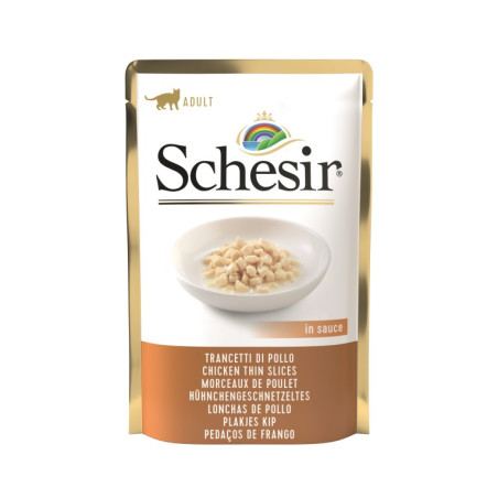Schesir kot cieńkie paseczki z kurczaka w sosie 85g saszetka