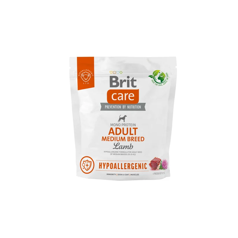 Brit Care Dog Hypoallergenic Adult Medium Breed Lamb 1kg