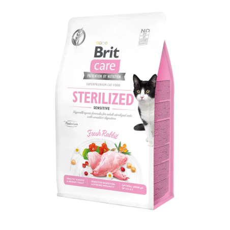 Brit Care Cat Adult Sterilized Sensitive Fresh Rabbit 2kg