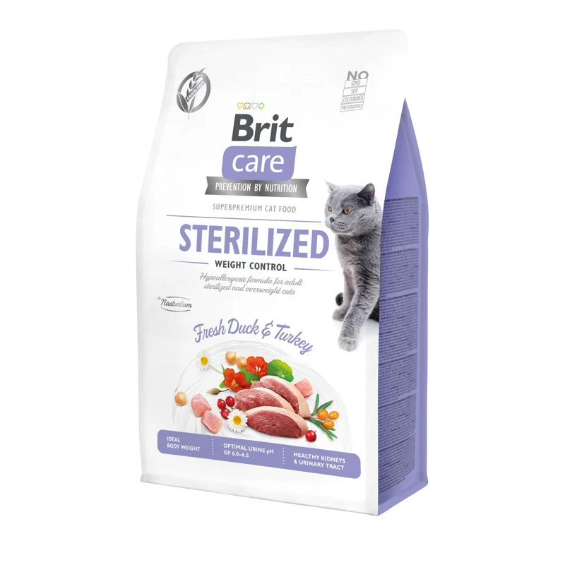 Brit Care Cat Adult Sterilized Weight Control Fresh Duck & Turkey 2kg