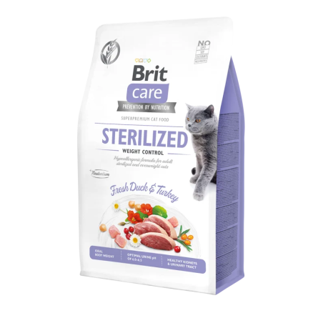 Brit Care Cat Adult Sterilized Weight Control Fresh Duck & Turkey 2kg