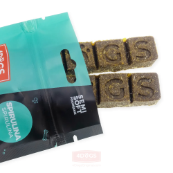 4Dogs Mięsne Batony z Kaczki - Spirulina i Poroże semi soft 2-pak