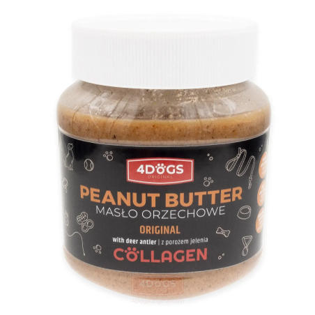 4Dogs Masło orzechowe z proszkiem z poroża 330g
