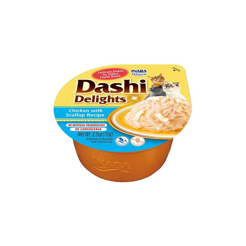 Inaba Cat Dashi Delights Chicken Scaloop 70g