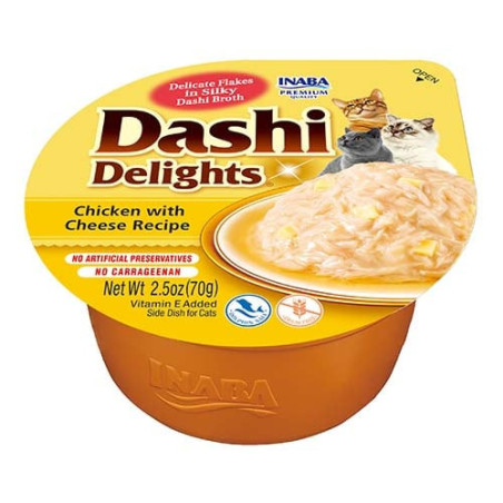 Inaba Cat Dashi Delights Chicken Cheese 70g