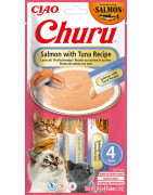 Inaba Cat Churu Salmon with Tuna Recipe 4x14g