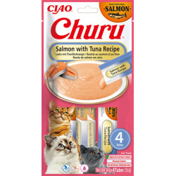 Inaba Cat Churu Salmon with Tuna Recipe 4x14g