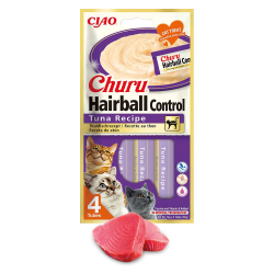 Inaba Cat Churu Hairball Tuna 4x14g