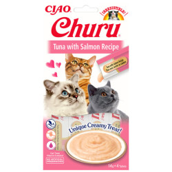 Inaba Cat Churu Tuna With Salmon 4x14g