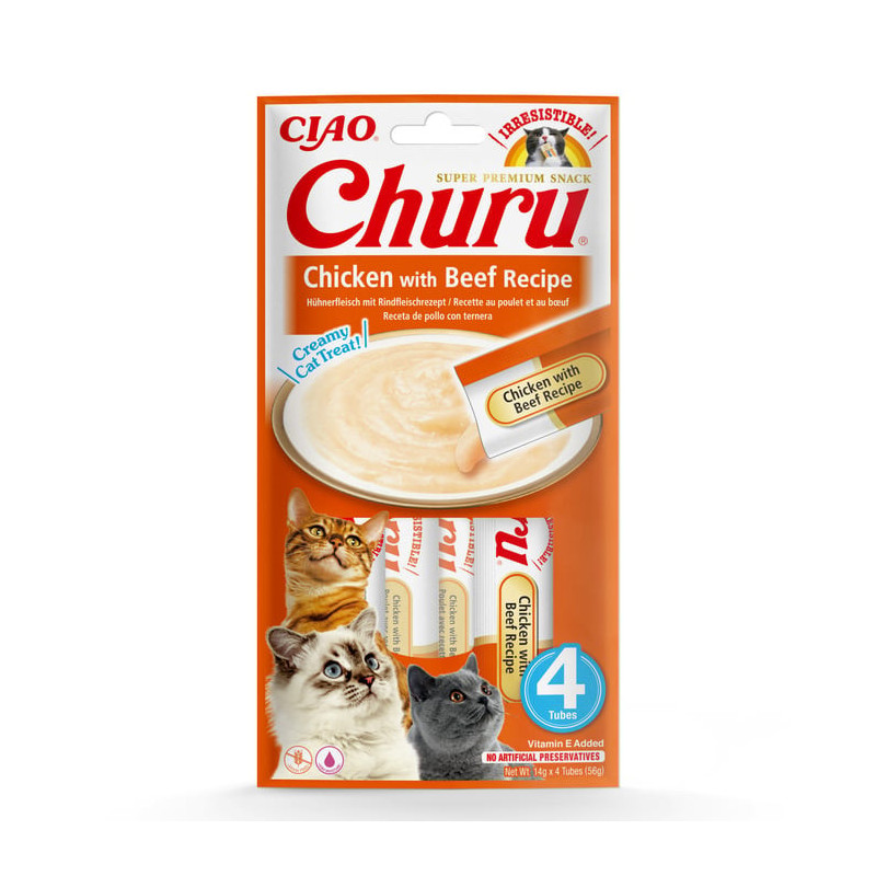 Inaba cat Churu Creamy chicken with beef 56g