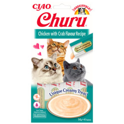 Inaba cat Churu Creamy chicken with crab 4x14g