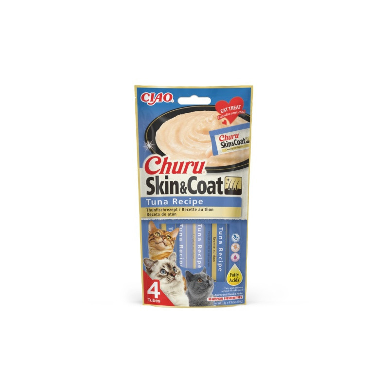 Inaba cat Churu creamy skin coat tuna 4x14g