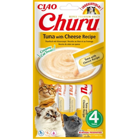 Inaba cat Churu Creamy Tuna with cheese 4x14g