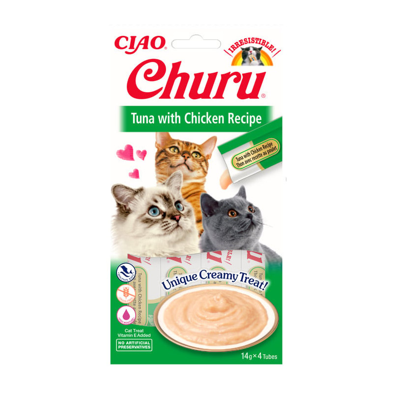 Inaba cat churu creamy tuna chicken 56g