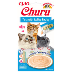 Inaba cat churu creamy tuna with scallop recipe 56g