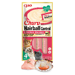 Inaba Cat Churu Hairball Chicken 4x14g