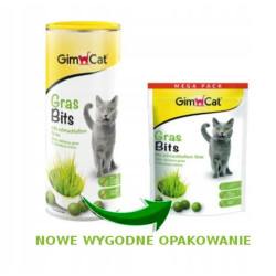 GimCat Grass Bites 425g – Smakołyki z Trawą dla Kota | Duże Opakowanie