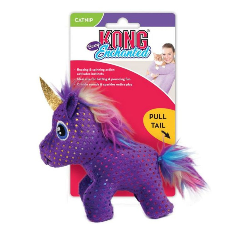 KONG Enchanted Buzzy Unicorn – Wibrujący Jednorożec dla Kota