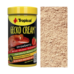 Tropical Gecko Cream Strawberry 50g | Pokarm dla Gekona
