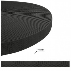 Haukos Czarna Smycz Treningowa Plaster Miodu 16 mm / 3 m