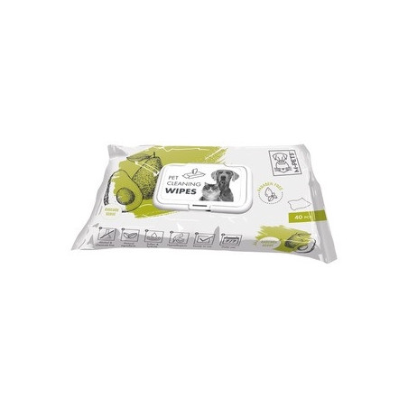 M-Pets Chusteczki Nawilżane z Awokado – Naturalne odżywienie i czystość (20x15 cm, 80 szt.)